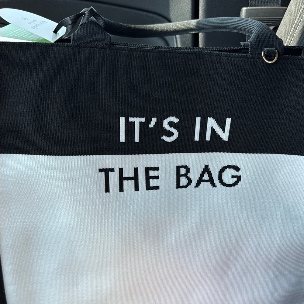 Kate Spade Black and White Textured Tote